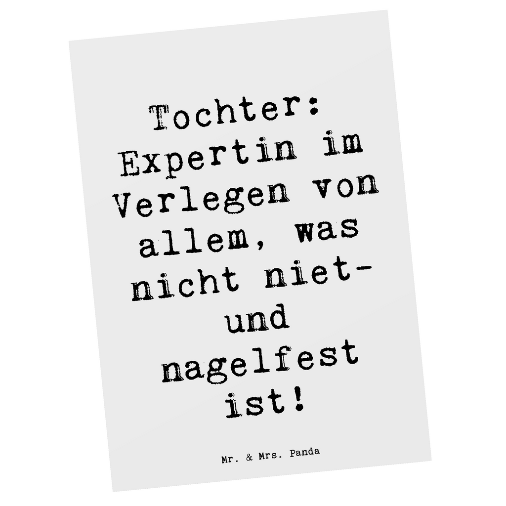 Postkarte Spruch Tochter Expertin Postkarte, Karte, Geschenkkarte, Grußkarte, Einladung, Ansichtskarte, Geburtstagskarte, Einladungskarte, Dankeskarte, Ansichtskarten, Einladung Geburtstag, Einladungskarten Geburtstag, Familie, Vatertag, Muttertag, Bruder, Schwester, Mama, Papa, Oma, Opa