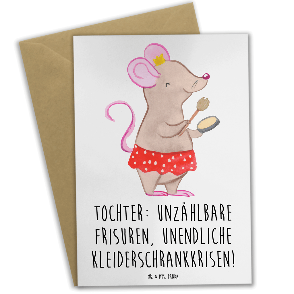 Grußkarte Tochter Mode Grußkarte, Klappkarte, Einladungskarte, Glückwunschkarte, Hochzeitskarte, Geburtstagskarte, Karte, Ansichtskarten, Familie, Vatertag, Muttertag, Bruder, Schwester, Mama, Papa, Oma, Opa