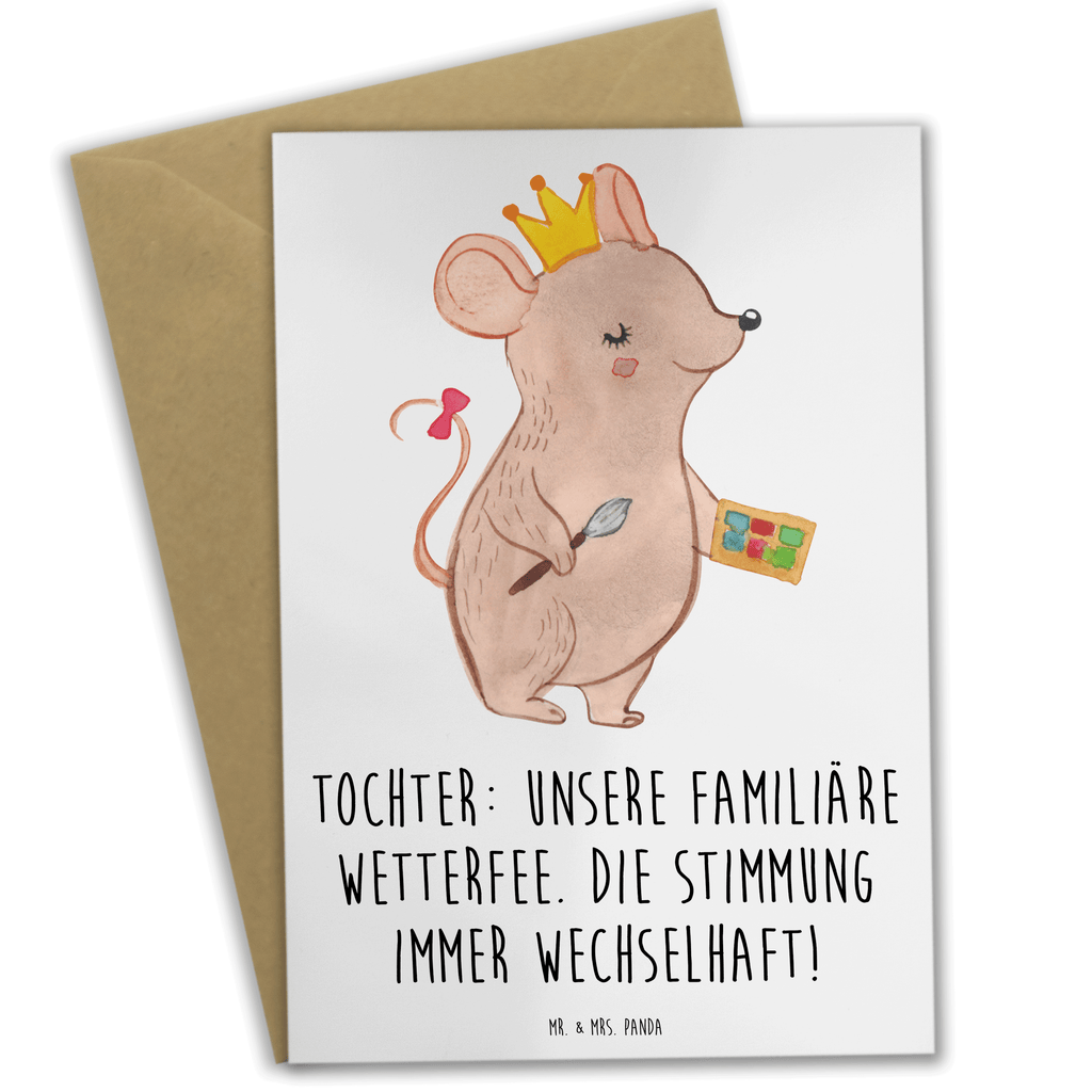 Grußkarte Tochter Wetterfee Grußkarte, Klappkarte, Einladungskarte, Glückwunschkarte, Hochzeitskarte, Geburtstagskarte, Karte, Ansichtskarten, Familie, Vatertag, Muttertag, Bruder, Schwester, Mama, Papa, Oma, Opa