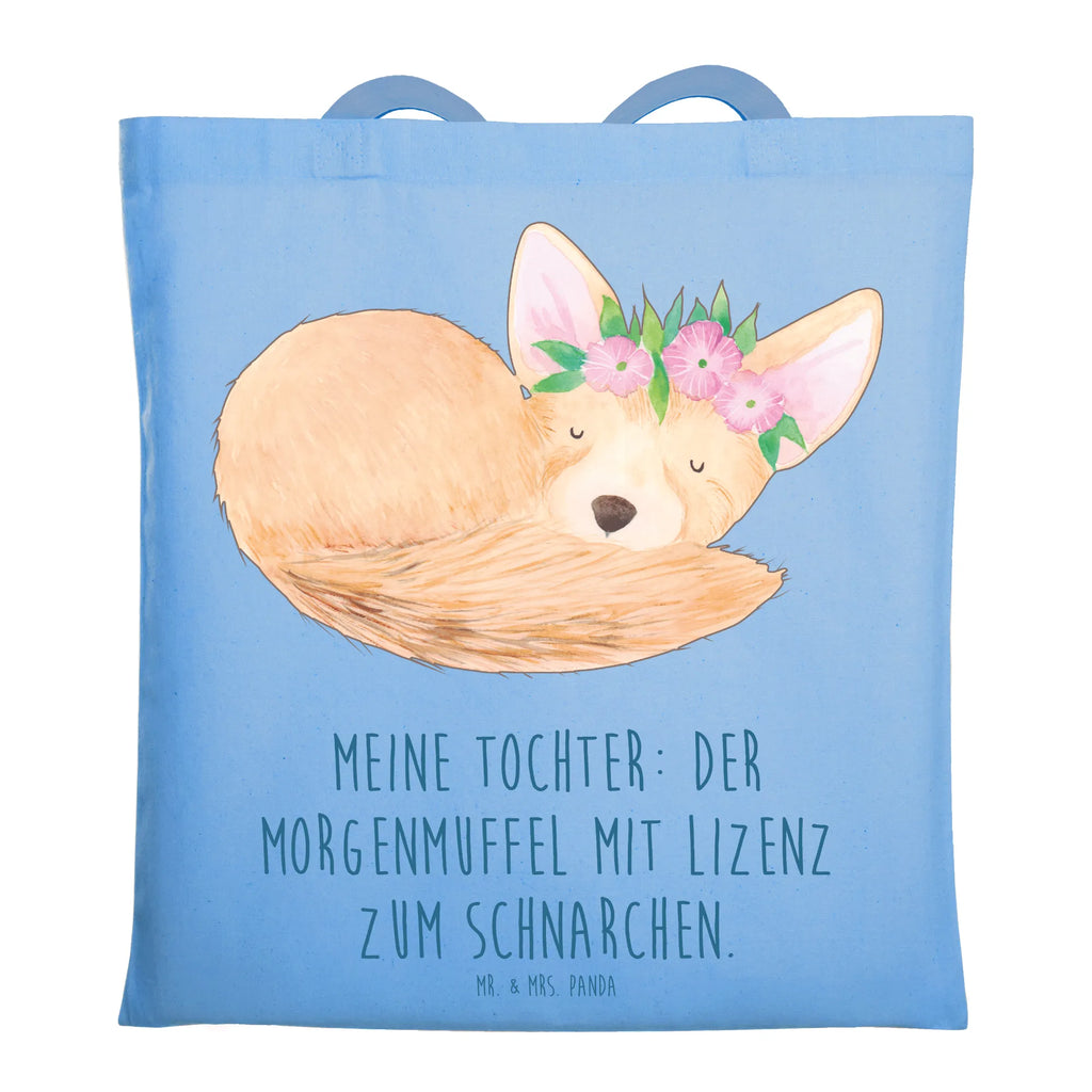 Tragetasche Tochter Morgenmuffel Beuteltasche, Beutel, Einkaufstasche, Jutebeutel, Stoffbeutel, Tasche, Shopper, Umhängetasche, Strandtasche, Schultertasche, Stofftasche, Tragetasche, Badetasche, Jutetasche, Einkaufstüte, Laptoptasche, Familie, Vatertag, Muttertag, Bruder, Schwester, Mama, Papa, Oma, Opa