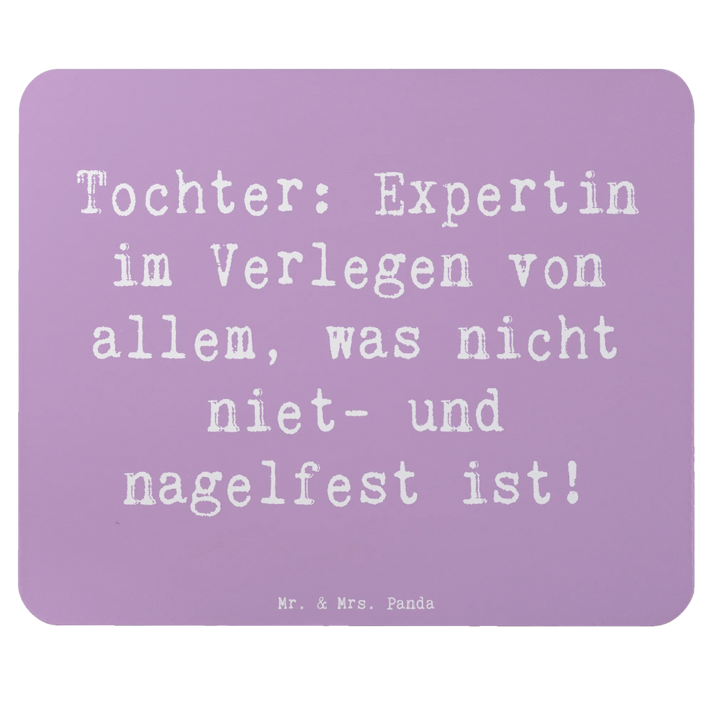 Mauspad Spruch Tochter Expertin Mousepad, Computer zubehör, Büroausstattung, PC Zubehör, Arbeitszimmer, Mauspad, Einzigartiges Mauspad, Designer Mauspad, Mausunterlage, Mauspad Büro, Familie, Vatertag, Muttertag, Bruder, Schwester, Mama, Papa, Oma, Opa