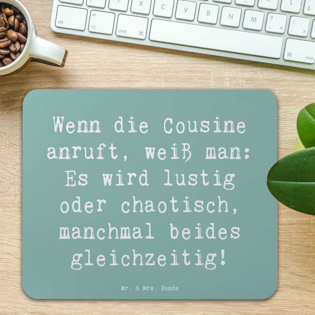 Mauspad Spruch Cousine Abenteuer Mousepad, Computer zubehör, Büroausstattung, PC Zubehör, Arbeitszimmer, Mauspad, Einzigartiges Mauspad, Designer Mauspad, Mausunterlage, Mauspad Büro, Familie, Vatertag, Muttertag, Bruder, Schwester, Mama, Papa, Oma, Opa