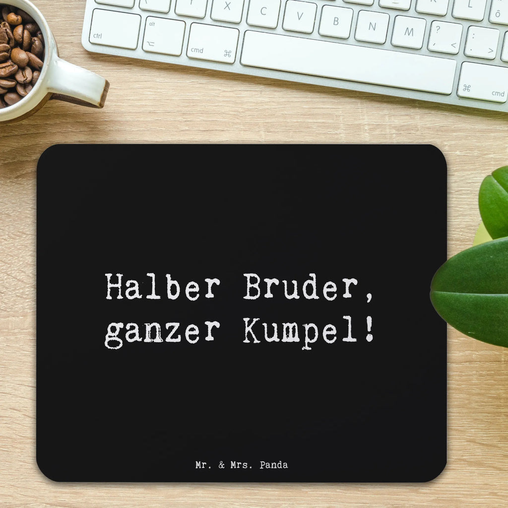 Mauspad Spruch Halbbruder Kumpel Mousepad, Computer zubehör, Büroausstattung, PC Zubehör, Arbeitszimmer, Mauspad, Einzigartiges Mauspad, Designer Mauspad, Mausunterlage, Mauspad Büro, Familie, Vatertag, Muttertag, Bruder, Schwester, Mama, Papa, Oma, Opa