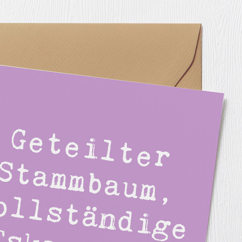 Deluxe Karte Spruch Halbbruder Eskapaden Karte, Grußkarte, Klappkarte, Einladungskarte, Glückwunschkarte, Hochzeitskarte, Geburtstagskarte, Hochwertige Grußkarte, Hochwertige Klappkarte, Familie, Vatertag, Muttertag, Bruder, Schwester, Mama, Papa, Oma, Opa