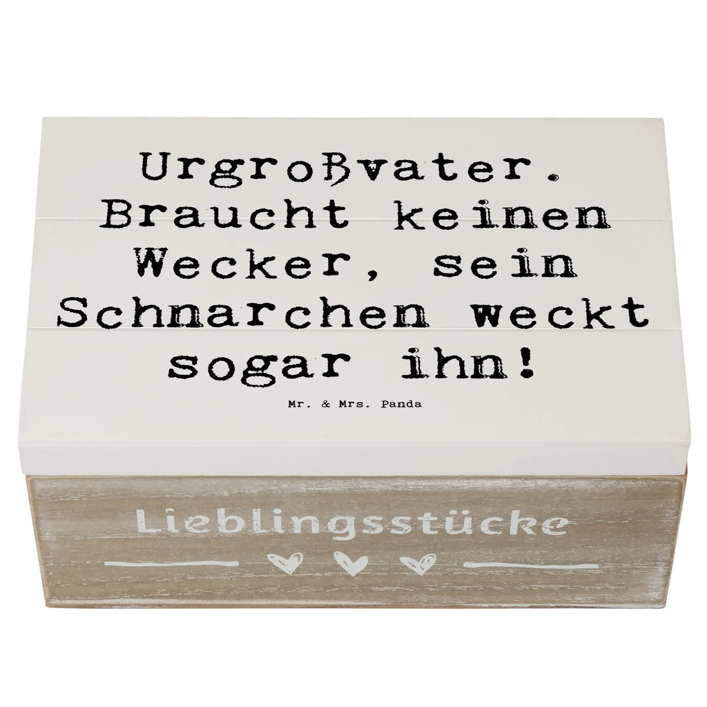 Holzkiste Spruch Urgroßvater Schnarchen Holzkiste, Kiste, Schatzkiste, Truhe, Schatulle, XXL, Erinnerungsbox, Erinnerungskiste, Dekokiste, Aufbewahrungsbox, Geschenkbox, Geschenkdose, Familie, Vatertag, Muttertag, Bruder, Schwester, Mama, Papa, Oma, Opa