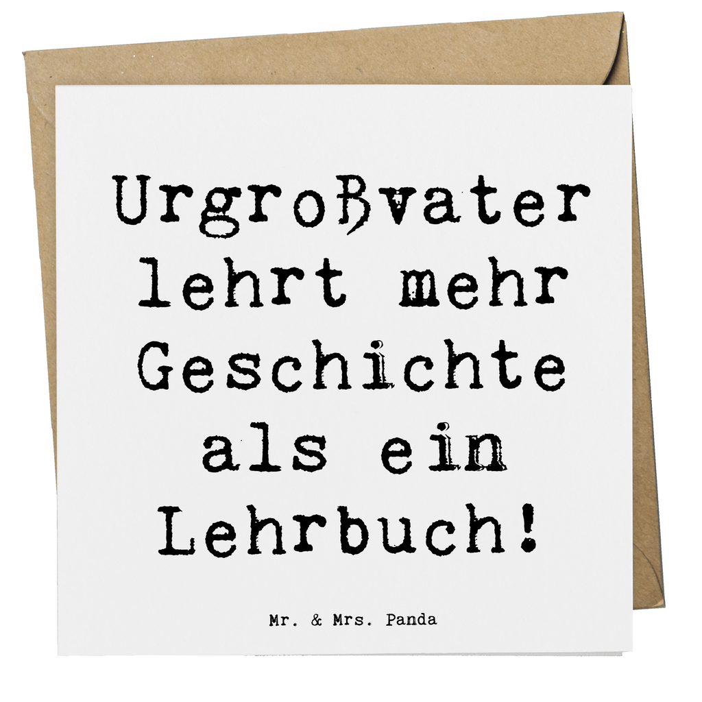 Deluxe Karte Spruch Urgroßvater Geschichten Karte, Grußkarte, Klappkarte, Einladungskarte, Glückwunschkarte, Hochzeitskarte, Geburtstagskarte, Hochwertige Grußkarte, Hochwertige Klappkarte, Familie, Vatertag, Muttertag, Bruder, Schwester, Mama, Papa, Oma, Opa