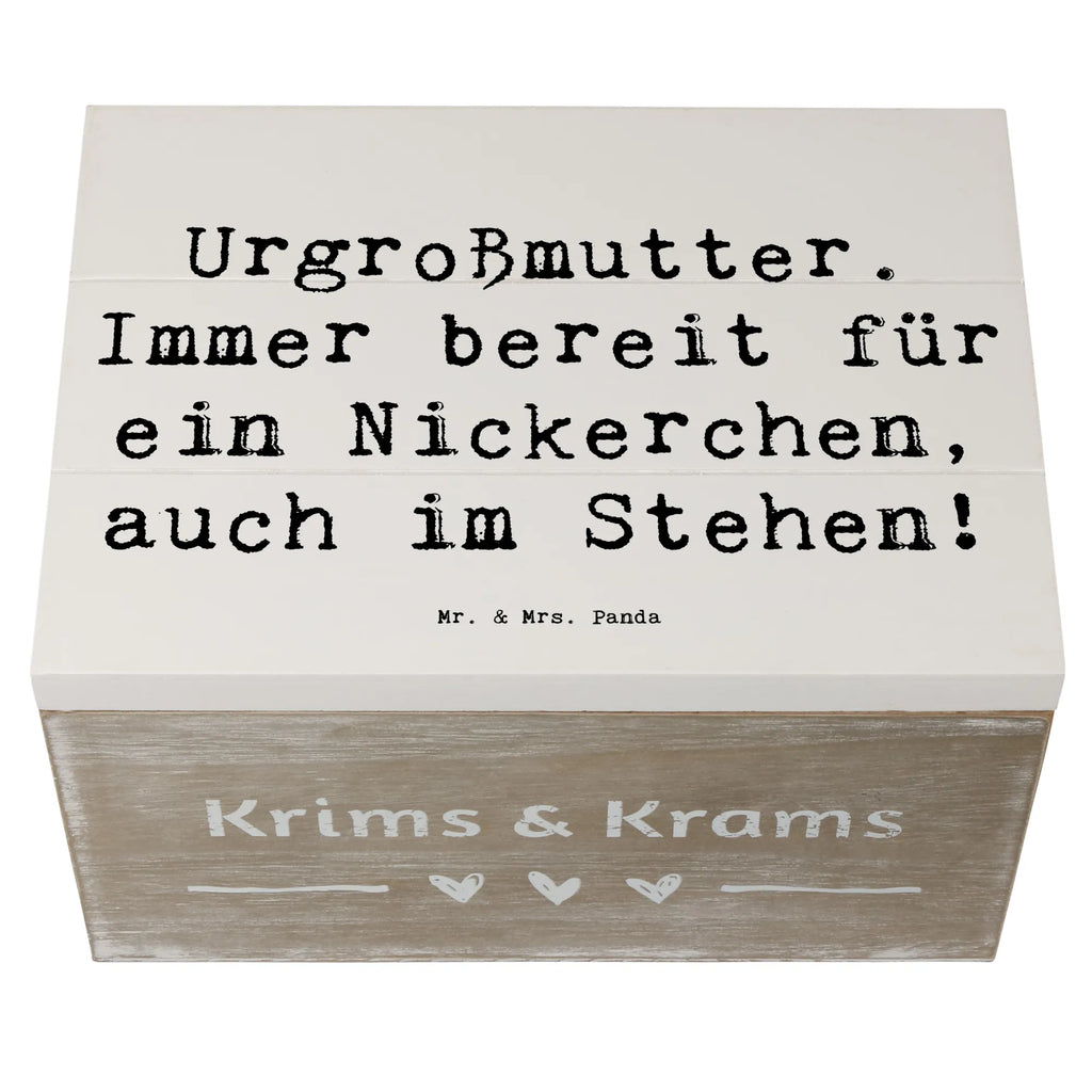 Holzkiste Spruch Urgroßmutter Nickerchen Holzkiste, Kiste, Schatzkiste, Truhe, Schatulle, XXL, Erinnerungsbox, Erinnerungskiste, Dekokiste, Aufbewahrungsbox, Geschenkbox, Geschenkdose, Familie, Vatertag, Muttertag, Bruder, Schwester, Mama, Papa, Oma, Opa