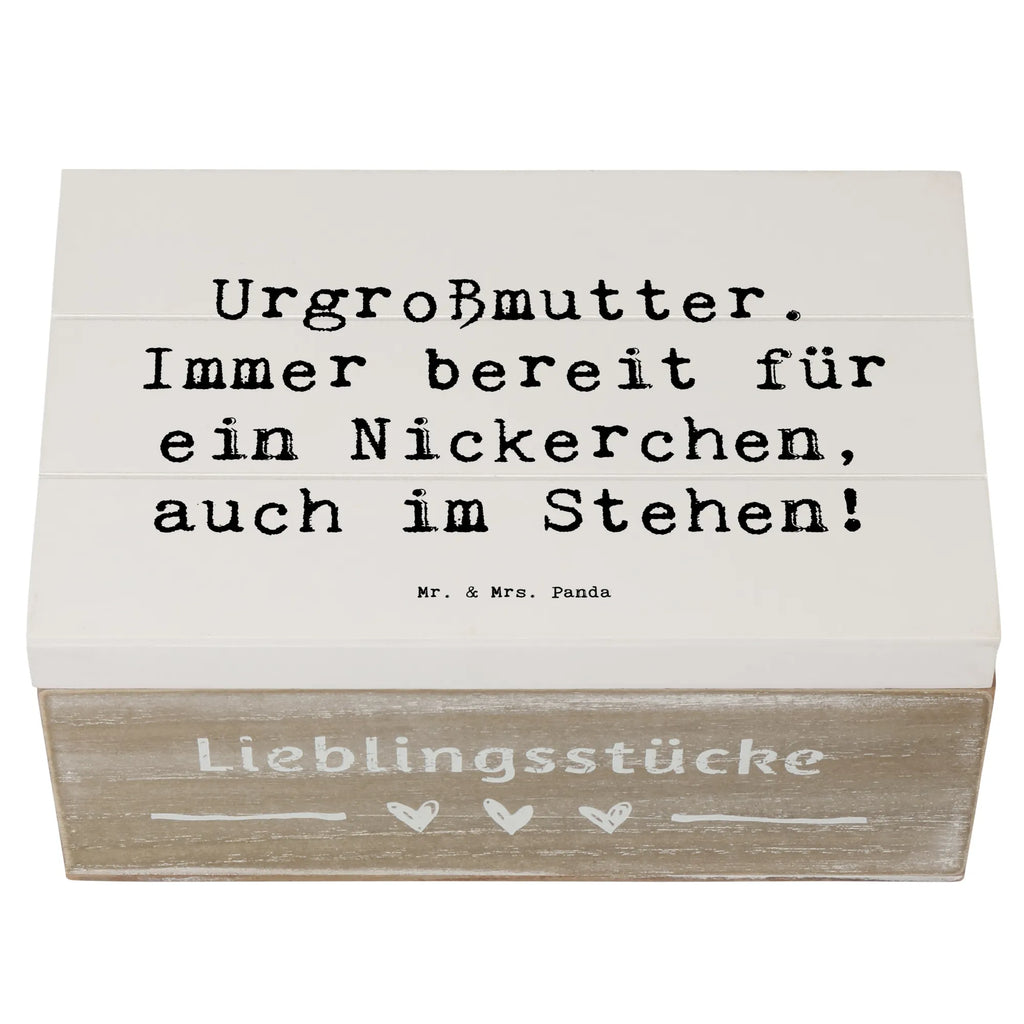 Holzkiste Spruch Urgroßmutter Nickerchen Holzkiste, Kiste, Schatzkiste, Truhe, Schatulle, XXL, Erinnerungsbox, Erinnerungskiste, Dekokiste, Aufbewahrungsbox, Geschenkbox, Geschenkdose, Familie, Vatertag, Muttertag, Bruder, Schwester, Mama, Papa, Oma, Opa