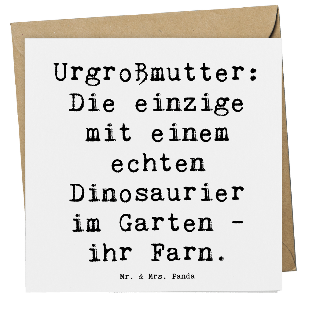 Deluxe Karte Spruch Urgroßmutter Farn Karte, Grußkarte, Klappkarte, Einladungskarte, Glückwunschkarte, Hochzeitskarte, Geburtstagskarte, Hochwertige Grußkarte, Hochwertige Klappkarte, Familie, Vatertag, Muttertag, Bruder, Schwester, Mama, Papa, Oma, Opa