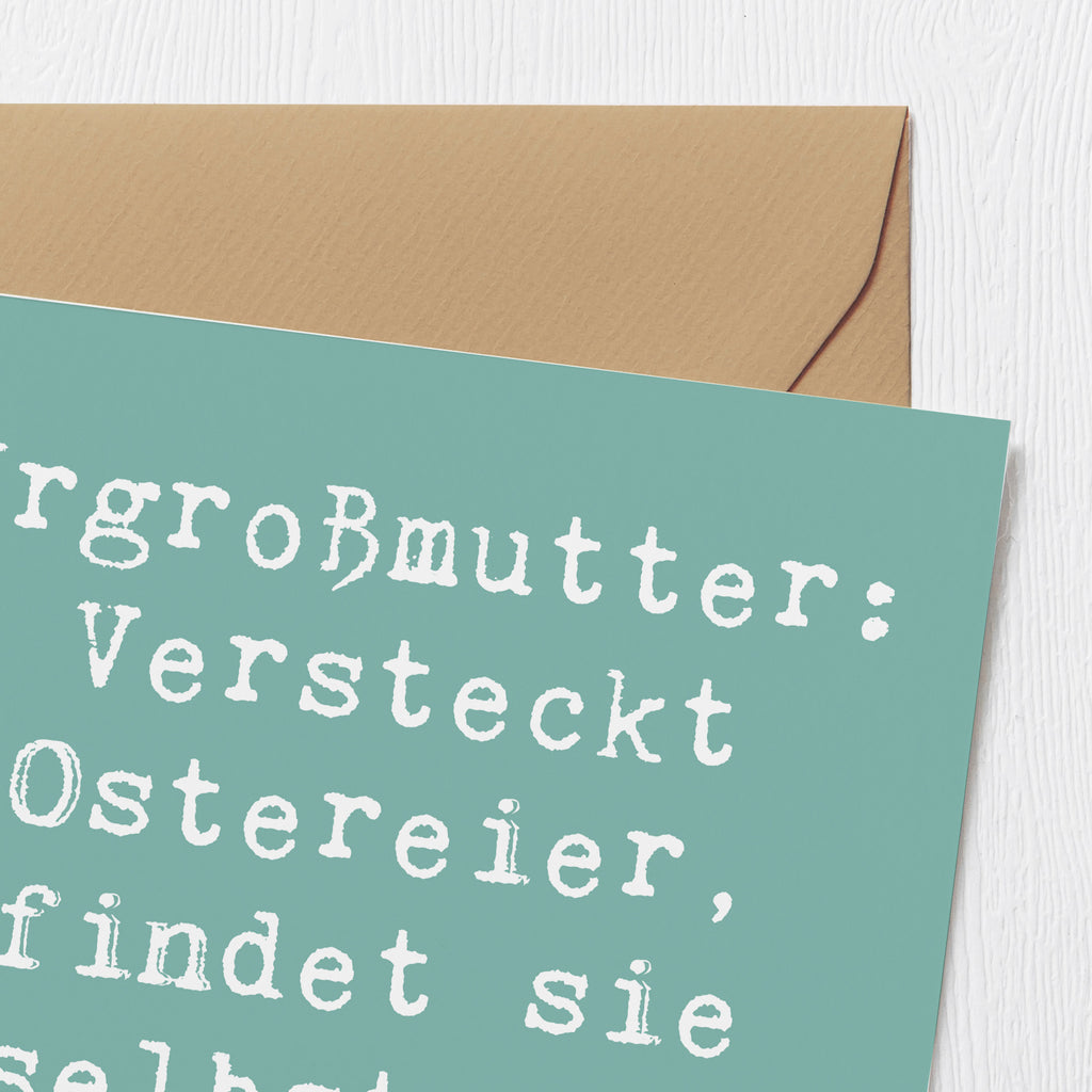 Deluxe Karte Spruch Urgroßmutter Schätze Karte, Grußkarte, Klappkarte, Einladungskarte, Glückwunschkarte, Hochzeitskarte, Geburtstagskarte, Hochwertige Grußkarte, Hochwertige Klappkarte, Familie, Vatertag, Muttertag, Bruder, Schwester, Mama, Papa, Oma, Opa