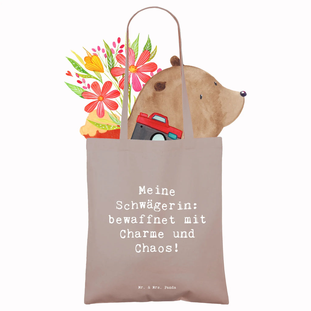 Tragetasche Spruch Schwägerin Charmant Chaos Beuteltasche, Beutel, Einkaufstasche, Jutebeutel, Stoffbeutel, Tasche, Shopper, Umhängetasche, Strandtasche, Schultertasche, Stofftasche, Tragetasche, Badetasche, Jutetasche, Einkaufstüte, Laptoptasche, Familie, Vatertag, Muttertag, Bruder, Schwester, Mama, Papa, Oma, Opa