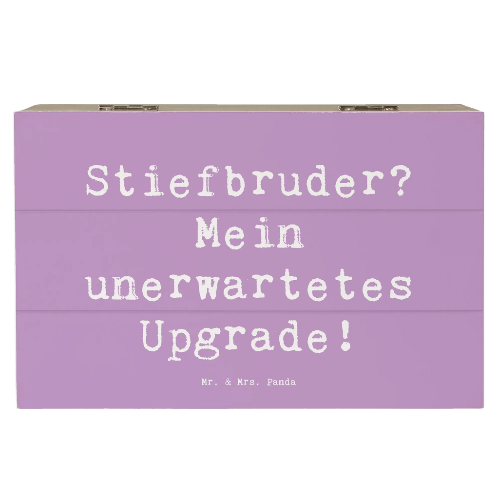 Holzkiste Spruch Stiefbruder Upgrade Holzkiste, Kiste, Schatzkiste, Truhe, Schatulle, XXL, Erinnerungsbox, Erinnerungskiste, Dekokiste, Aufbewahrungsbox, Geschenkbox, Geschenkdose, Familie, Vatertag, Muttertag, Bruder, Schwester, Mama, Papa, Oma, Opa