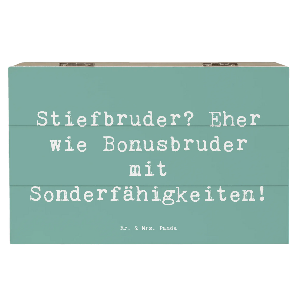 Holzkiste Spruch Stiefbruder Holzkiste, Kiste, Schatzkiste, Truhe, Schatulle, XXL, Erinnerungsbox, Erinnerungskiste, Dekokiste, Aufbewahrungsbox, Geschenkbox, Geschenkdose, Familie, Vatertag, Muttertag, Bruder, Schwester, Mama, Papa, Oma, Opa