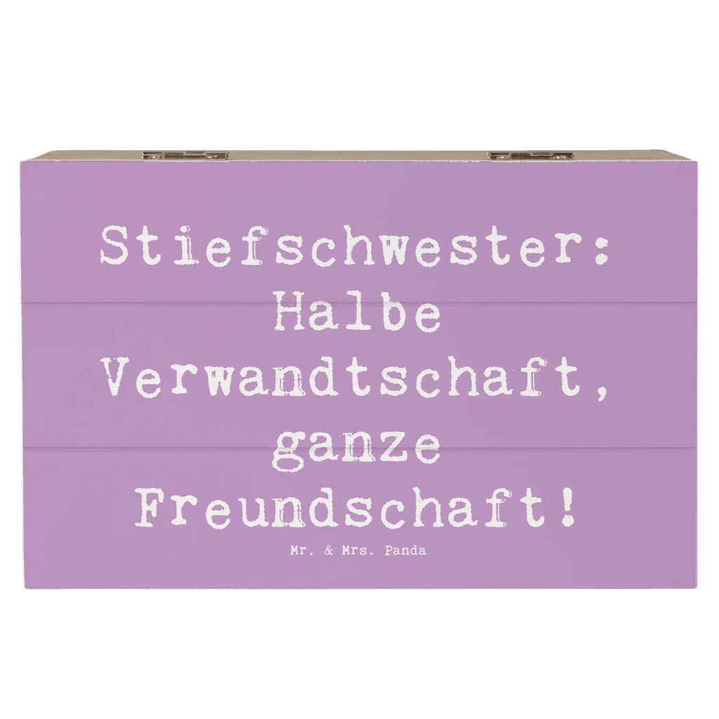 Holzkiste Spruch Stiefschwester Freundschaft Holzkiste, Kiste, Schatzkiste, Truhe, Schatulle, XXL, Erinnerungsbox, Erinnerungskiste, Dekokiste, Aufbewahrungsbox, Geschenkbox, Geschenkdose, Familie, Vatertag, Muttertag, Bruder, Schwester, Mama, Papa, Oma, Opa