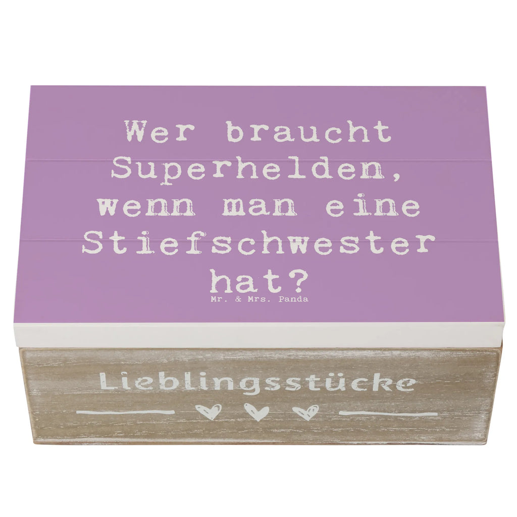 Holzkiste Spruch Stiefschwester Heldin Holzkiste, Kiste, Schatzkiste, Truhe, Schatulle, XXL, Erinnerungsbox, Erinnerungskiste, Dekokiste, Aufbewahrungsbox, Geschenkbox, Geschenkdose, Familie, Vatertag, Muttertag, Bruder, Schwester, Mama, Papa, Oma, Opa