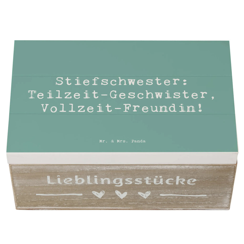 Holzkiste Spruch Stiefschwester Freundin Holzkiste, Kiste, Schatzkiste, Truhe, Schatulle, XXL, Erinnerungsbox, Erinnerungskiste, Dekokiste, Aufbewahrungsbox, Geschenkbox, Geschenkdose, Familie, Vatertag, Muttertag, Bruder, Schwester, Mama, Papa, Oma, Opa