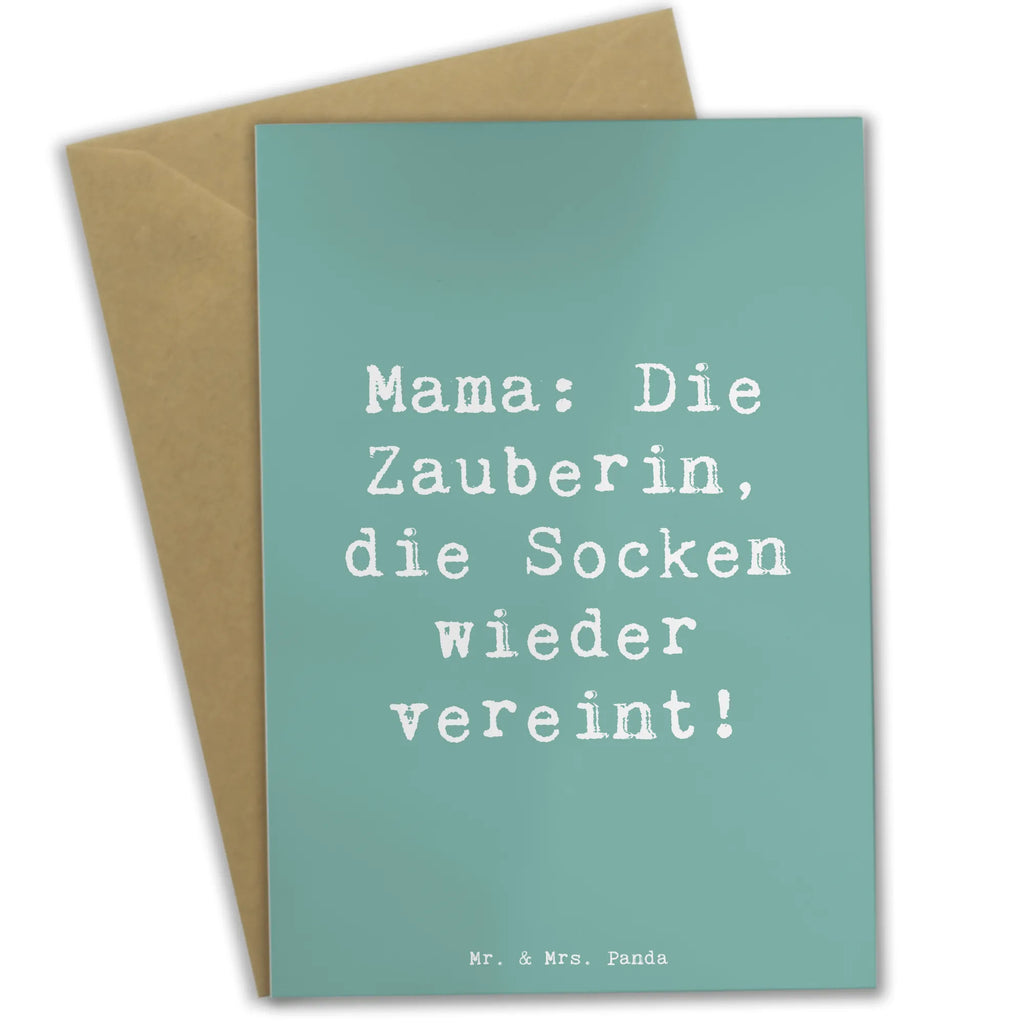 Grußkarte Spruch Mama Zauberin Grußkarte, Klappkarte, Einladungskarte, Glückwunschkarte, Hochzeitskarte, Geburtstagskarte, Karte, Ansichtskarten, Familie, Vatertag, Muttertag, Bruder, Schwester, Mama, Papa, Oma, Opa