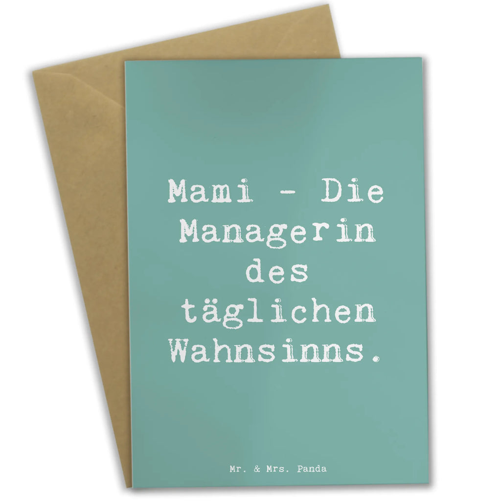 Grußkarte Spruch Mami Managerin Grußkarte, Klappkarte, Einladungskarte, Glückwunschkarte, Hochzeitskarte, Geburtstagskarte, Karte, Ansichtskarten, Familie, Vatertag, Muttertag, Bruder, Schwester, Mama, Papa, Oma, Opa