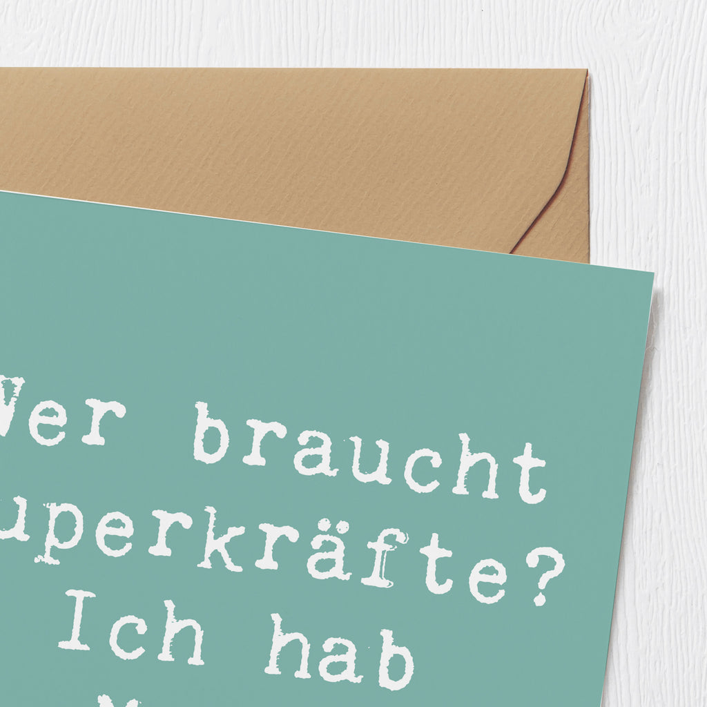 Deluxe Karte Spruch Mami Magie Karte, Grußkarte, Klappkarte, Einladungskarte, Glückwunschkarte, Hochzeitskarte, Geburtstagskarte, Hochwertige Grußkarte, Hochwertige Klappkarte, Familie, Vatertag, Muttertag, Bruder, Schwester, Mama, Papa, Oma, Opa