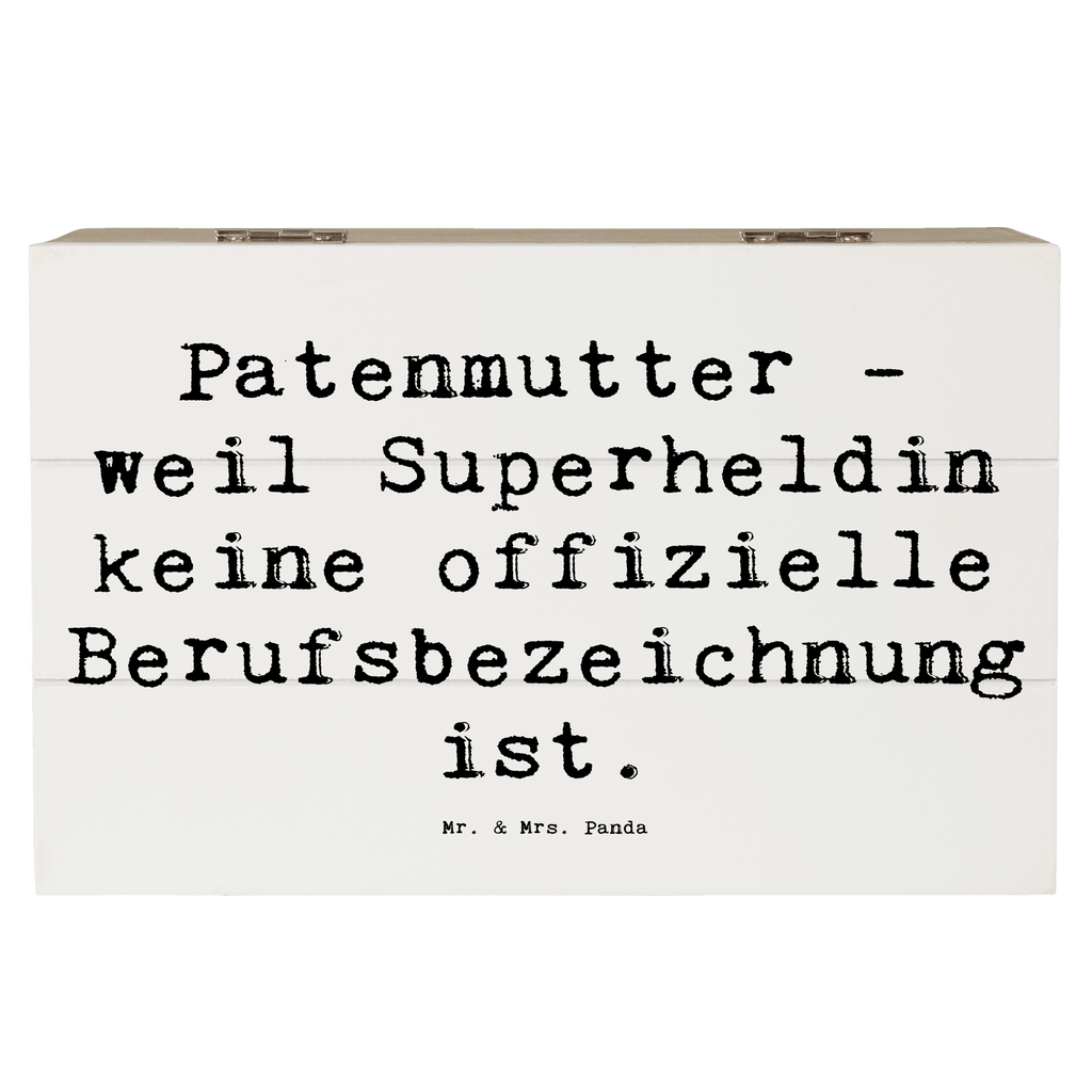 Holzkiste Spruch Patenmutter Superheldin Holzkiste, Kiste, Schatzkiste, Truhe, Schatulle, XXL, Erinnerungsbox, Erinnerungskiste, Dekokiste, Aufbewahrungsbox, Geschenkbox, Geschenkdose, Familie, Vatertag, Muttertag, Bruder, Schwester, Mama, Papa, Oma, Opa