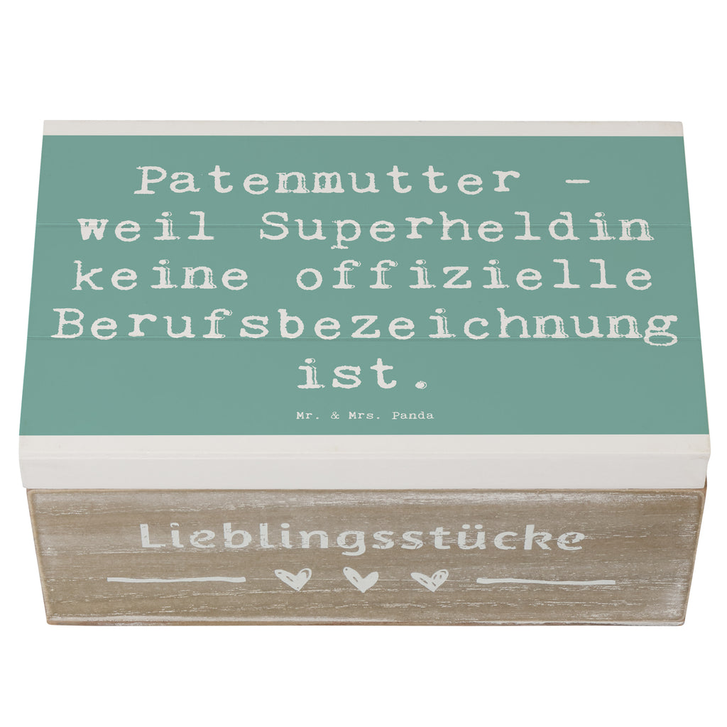 Holzkiste Spruch Patenmutter Superheldin Holzkiste, Kiste, Schatzkiste, Truhe, Schatulle, XXL, Erinnerungsbox, Erinnerungskiste, Dekokiste, Aufbewahrungsbox, Geschenkbox, Geschenkdose, Familie, Vatertag, Muttertag, Bruder, Schwester, Mama, Papa, Oma, Opa