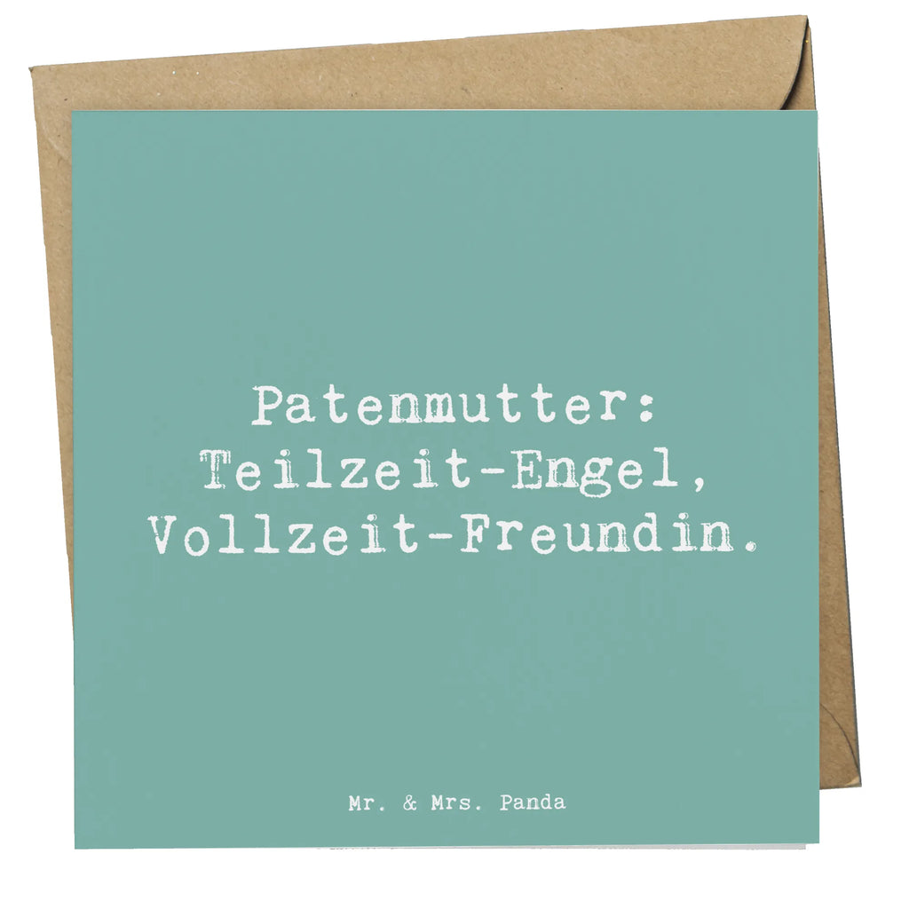 Deluxe Karte Spruch Patenmutter Engel Karte, Grußkarte, Klappkarte, Einladungskarte, Glückwunschkarte, Hochzeitskarte, Geburtstagskarte, Hochwertige Grußkarte, Hochwertige Klappkarte, Familie, Vatertag, Muttertag, Bruder, Schwester, Mama, Papa, Oma, Opa