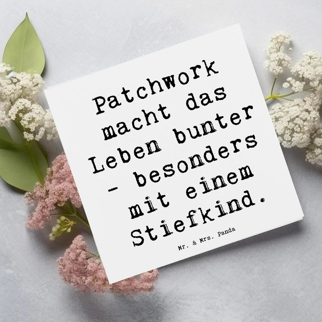 Deluxe Karte Spruch Buntes Stiefkind Karte, Grußkarte, Klappkarte, Einladungskarte, Glückwunschkarte, Hochzeitskarte, Geburtstagskarte, Hochwertige Grußkarte, Hochwertige Klappkarte, Familie, Vatertag, Muttertag, Bruder, Schwester, Mama, Papa, Oma, Opa