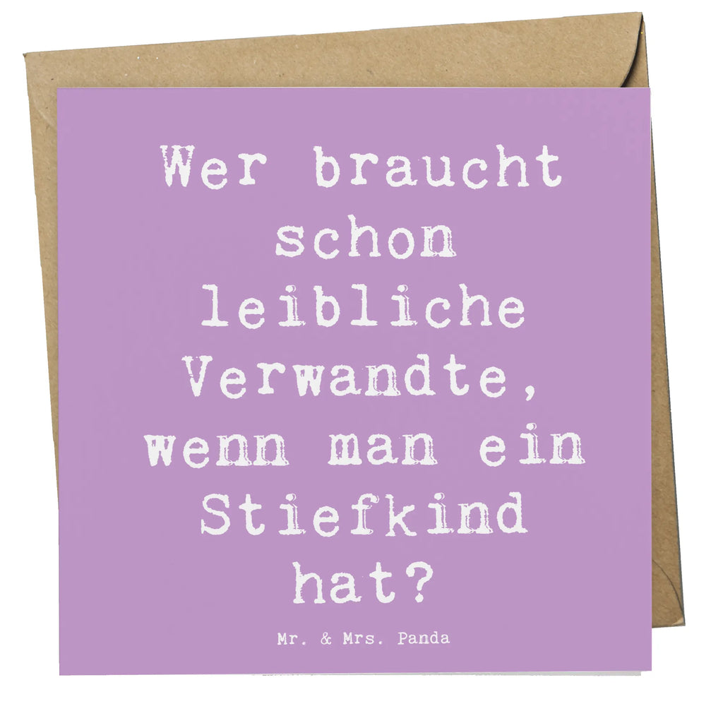 Deluxe Karte Spruch Stiefkindliebe Karte, Grußkarte, Klappkarte, Einladungskarte, Glückwunschkarte, Hochzeitskarte, Geburtstagskarte, Hochwertige Grußkarte, Hochwertige Klappkarte, Familie, Vatertag, Muttertag, Bruder, Schwester, Mama, Papa, Oma, Opa