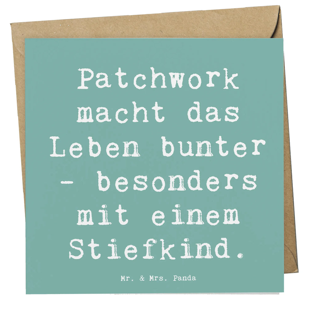 Deluxe Karte Spruch Buntes Stiefkind Karte, Grußkarte, Klappkarte, Einladungskarte, Glückwunschkarte, Hochzeitskarte, Geburtstagskarte, Hochwertige Grußkarte, Hochwertige Klappkarte, Familie, Vatertag, Muttertag, Bruder, Schwester, Mama, Papa, Oma, Opa