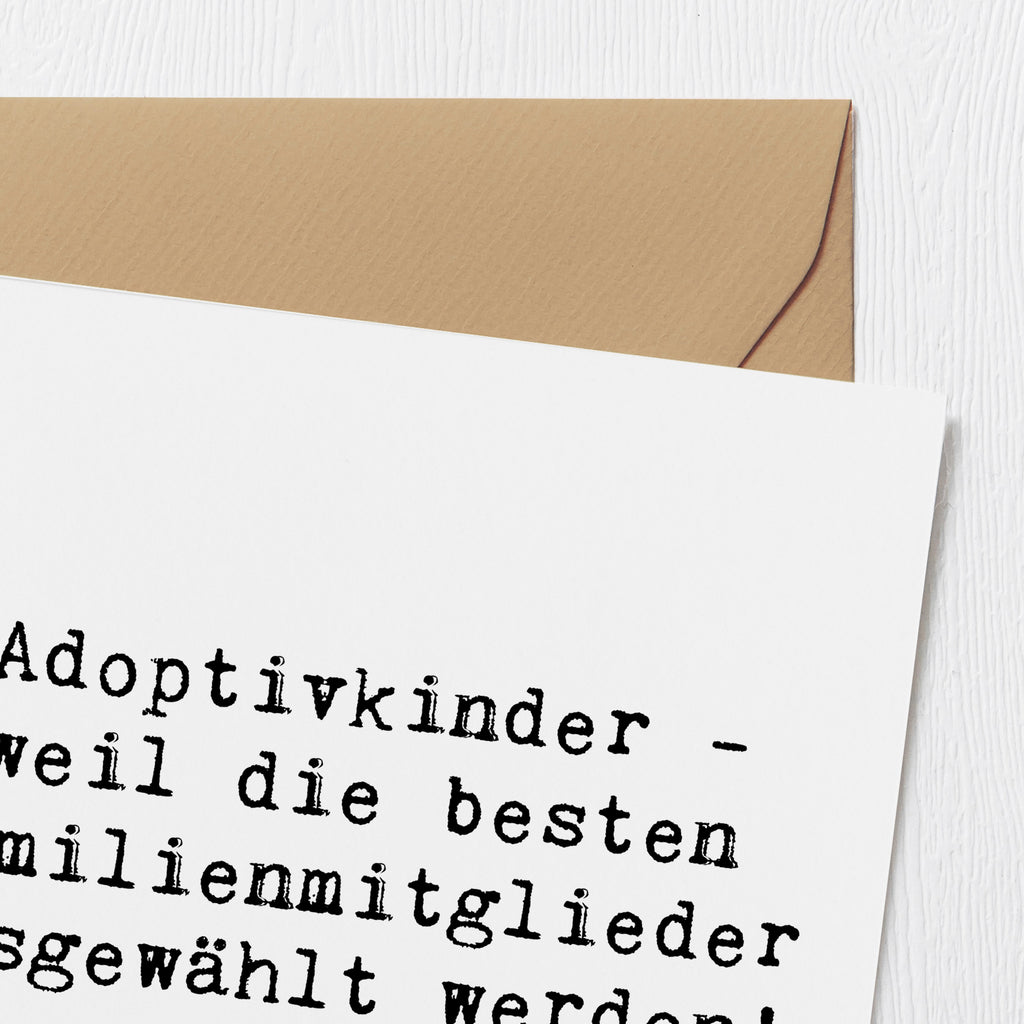 Deluxe Karte Spruch Adoptivkind Auswahl Karte, Grußkarte, Klappkarte, Einladungskarte, Glückwunschkarte, Hochzeitskarte, Geburtstagskarte, Hochwertige Grußkarte, Hochwertige Klappkarte, Familie, Vatertag, Muttertag, Bruder, Schwester, Mama, Papa, Oma, Opa