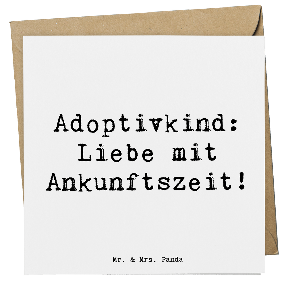 Deluxe Karte Spruch Adoptivkind Liebe Karte, Grußkarte, Klappkarte, Einladungskarte, Glückwunschkarte, Hochzeitskarte, Geburtstagskarte, Hochwertige Grußkarte, Hochwertige Klappkarte, Familie, Vatertag, Muttertag, Bruder, Schwester, Mama, Papa, Oma, Opa