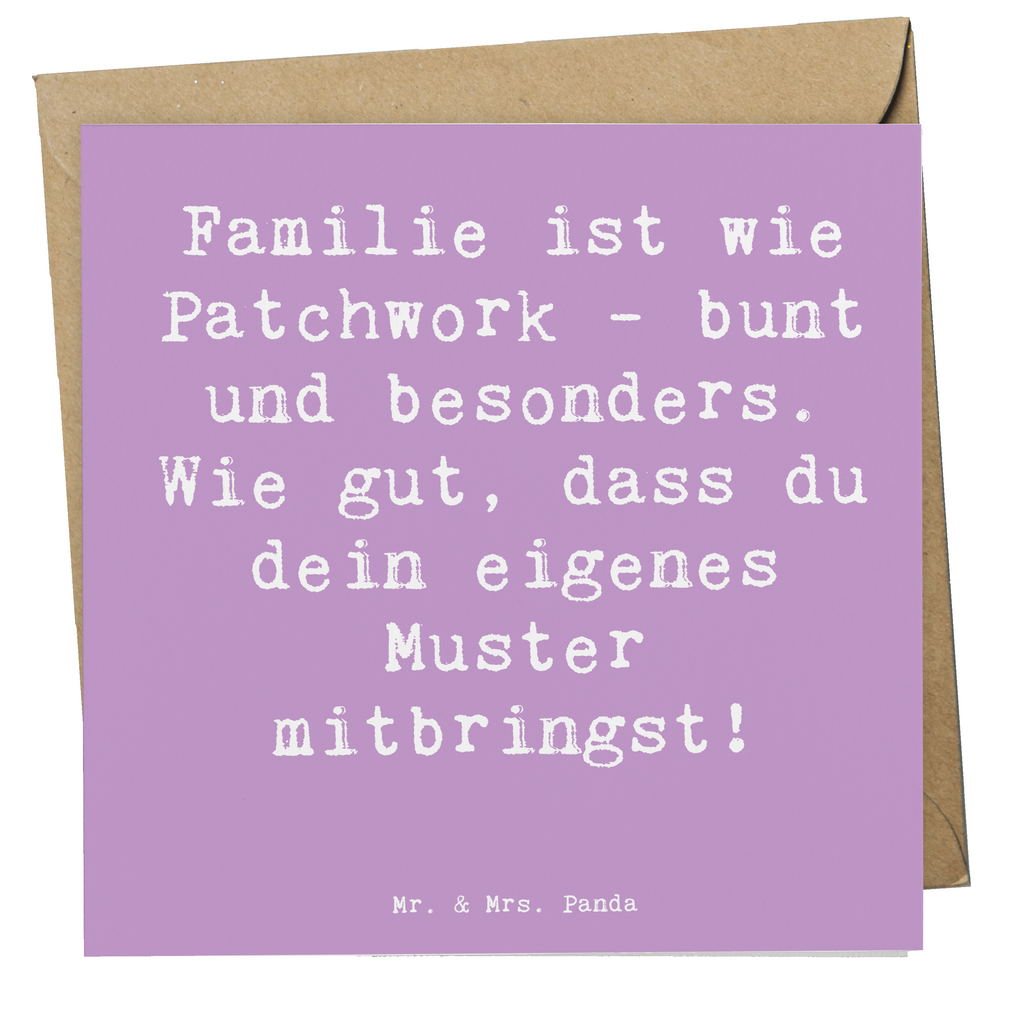 Deluxe Karte Spruch Adoptivkind Patchworkfamilie Karte, Grußkarte, Klappkarte, Einladungskarte, Glückwunschkarte, Hochzeitskarte, Geburtstagskarte, Hochwertige Grußkarte, Hochwertige Klappkarte, Familie, Vatertag, Muttertag, Bruder, Schwester, Mama, Papa, Oma, Opa