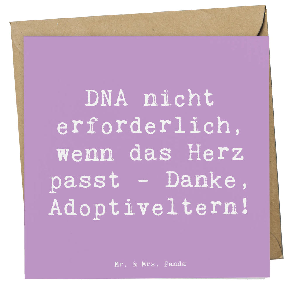 Deluxe Karte Spruch Liebe Adoptiveltern Karte, Grußkarte, Klappkarte, Einladungskarte, Glückwunschkarte, Hochzeitskarte, Geburtstagskarte, Hochwertige Grußkarte, Hochwertige Klappkarte, Familie, Vatertag, Muttertag, Bruder, Schwester, Mama, Papa, Oma, Opa