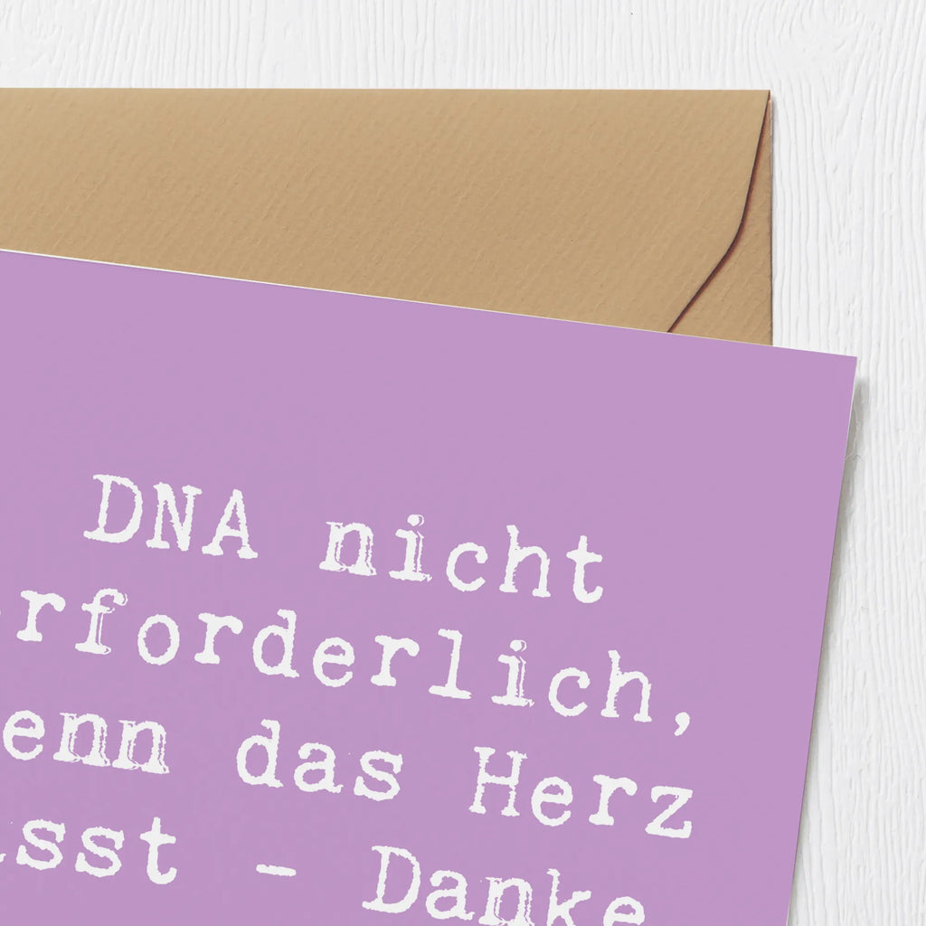 Deluxe Karte Spruch Liebe Adoptiveltern Karte, Grußkarte, Klappkarte, Einladungskarte, Glückwunschkarte, Hochzeitskarte, Geburtstagskarte, Hochwertige Grußkarte, Hochwertige Klappkarte, Familie, Vatertag, Muttertag, Bruder, Schwester, Mama, Papa, Oma, Opa