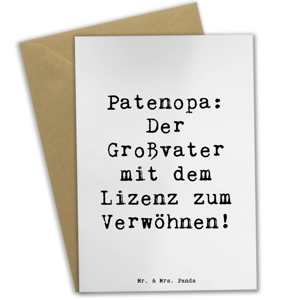 Grußkarte Spruch Patenopa Verwöhnung Grußkarte, Klappkarte, Einladungskarte, Glückwunschkarte, Hochzeitskarte, Geburtstagskarte, Karte, Ansichtskarten, Familie, Vatertag, Muttertag, Bruder, Schwester, Mama, Papa, Oma, Opa