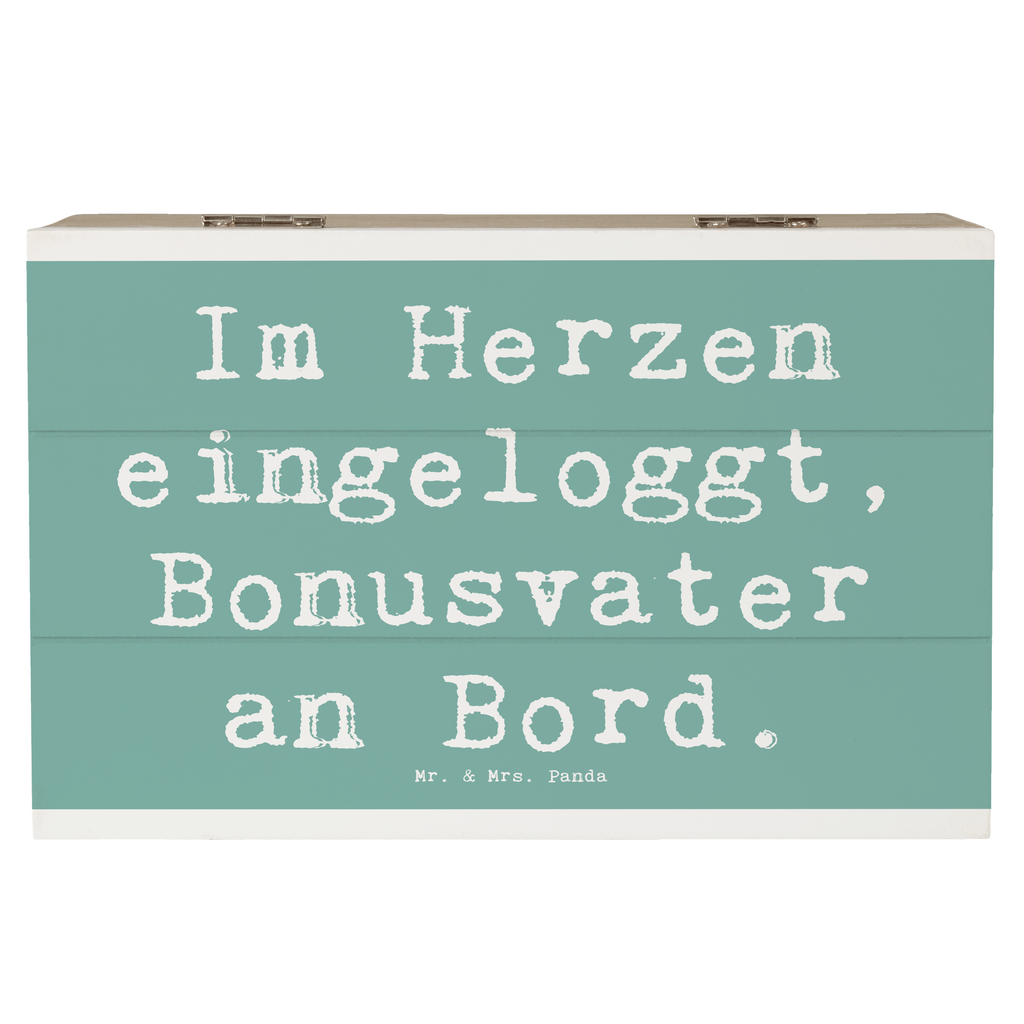 Holzkiste Spruch Bonusvater Herz Holzkiste, Kiste, Schatzkiste, Truhe, Schatulle, XXL, Erinnerungsbox, Erinnerungskiste, Dekokiste, Aufbewahrungsbox, Geschenkbox, Geschenkdose, Familie, Vatertag, Muttertag, Bruder, Schwester, Mama, Papa, Oma, Opa