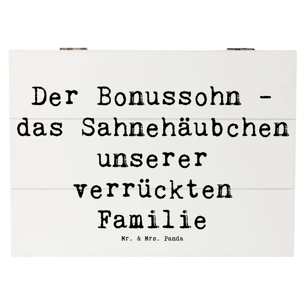 Holzkiste Spruch Der Bonussohn Holzkiste, Kiste, Schatzkiste, Truhe, Schatulle, XXL, Erinnerungsbox, Erinnerungskiste, Dekokiste, Aufbewahrungsbox, Geschenkbox, Geschenkdose, Familie, Vatertag, Muttertag, Bruder, Schwester, Mama, Papa, Oma, Opa