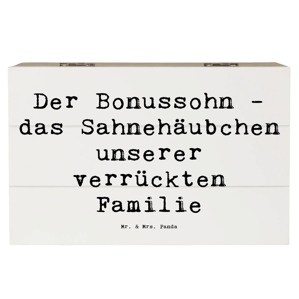 Holzkiste Spruch Der Bonussohn Holzkiste, Kiste, Schatzkiste, Truhe, Schatulle, XXL, Erinnerungsbox, Erinnerungskiste, Dekokiste, Aufbewahrungsbox, Geschenkbox, Geschenkdose, Familie, Vatertag, Muttertag, Bruder, Schwester, Mama, Papa, Oma, Opa