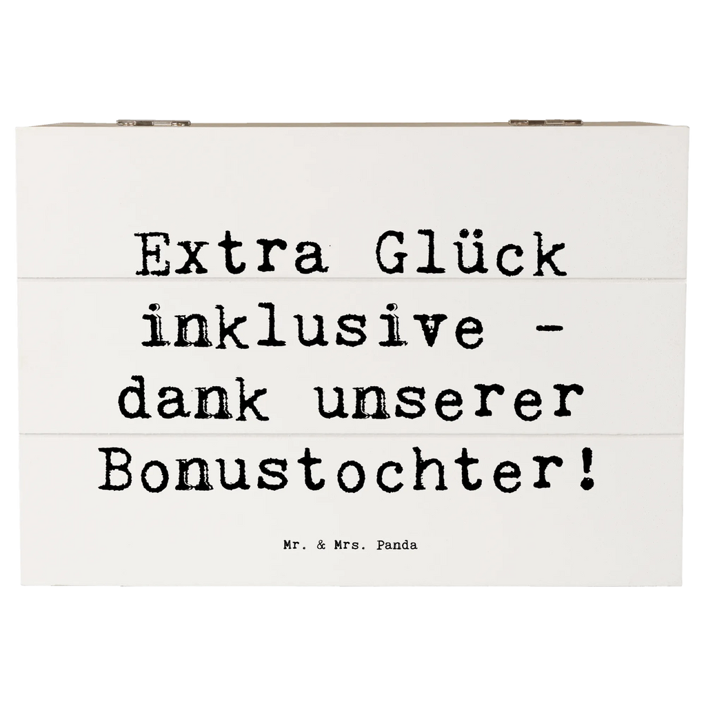 Holzkiste Spruch Bonustochter Glück Holzkiste, Kiste, Schatzkiste, Truhe, Schatulle, XXL, Erinnerungsbox, Erinnerungskiste, Dekokiste, Aufbewahrungsbox, Geschenkbox, Geschenkdose, Familie, Vatertag, Muttertag, Bruder, Schwester, Mama, Papa, Oma, Opa