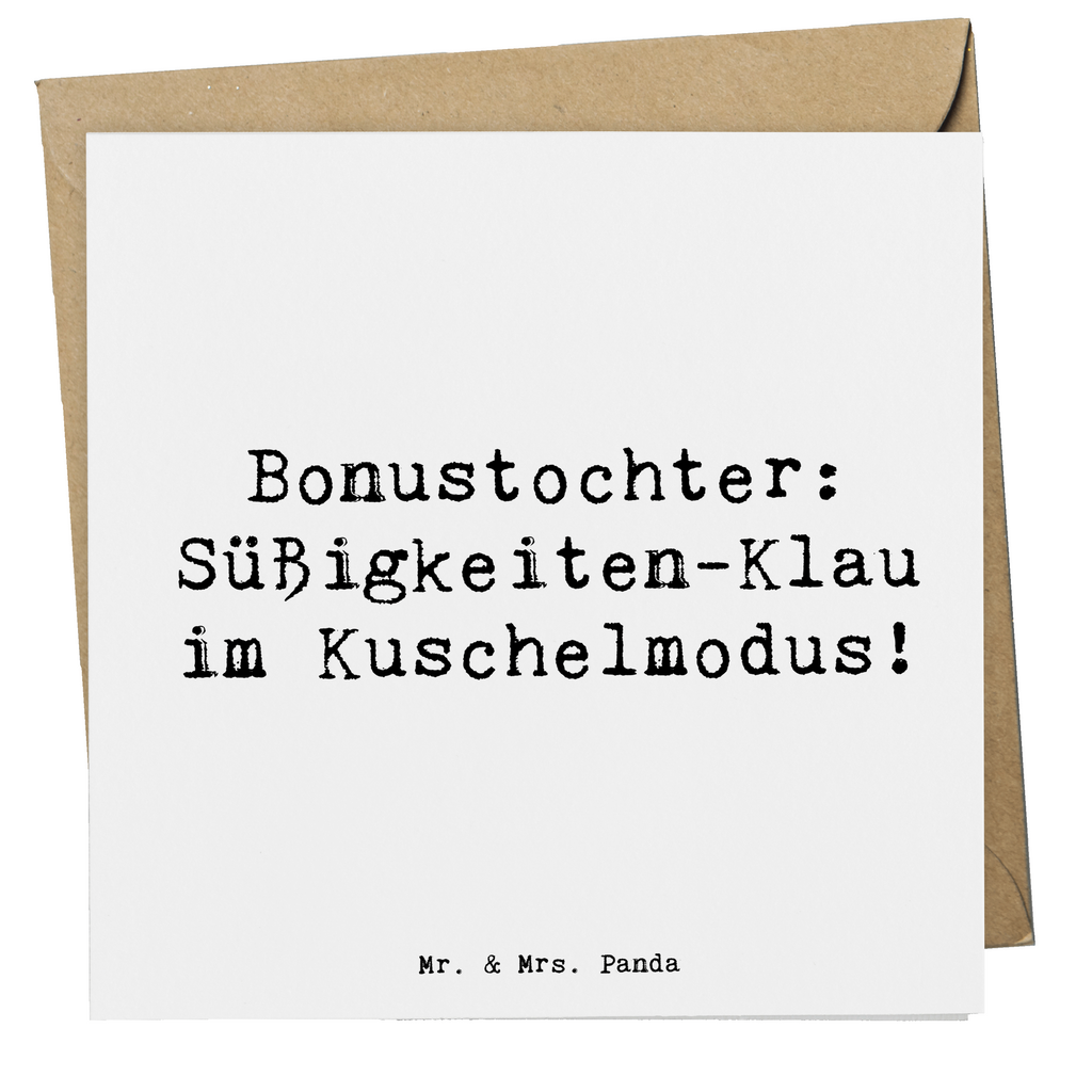 Deluxe Karte Spruch Bonustochter Überraschungen Karte, Grußkarte, Klappkarte, Einladungskarte, Glückwunschkarte, Hochzeitskarte, Geburtstagskarte, Hochwertige Grußkarte, Hochwertige Klappkarte, Familie, Vatertag, Muttertag, Bruder, Schwester, Mama, Papa, Oma, Opa