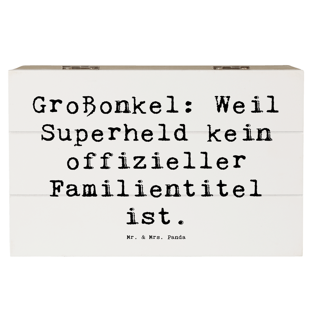 Holzkiste Spruch Großonkel Superheld Holzkiste, Kiste, Schatzkiste, Truhe, Schatulle, XXL, Erinnerungsbox, Erinnerungskiste, Dekokiste, Aufbewahrungsbox, Geschenkbox, Geschenkdose, Familie, Vatertag, Muttertag, Bruder, Schwester, Mama, Papa, Oma, Opa