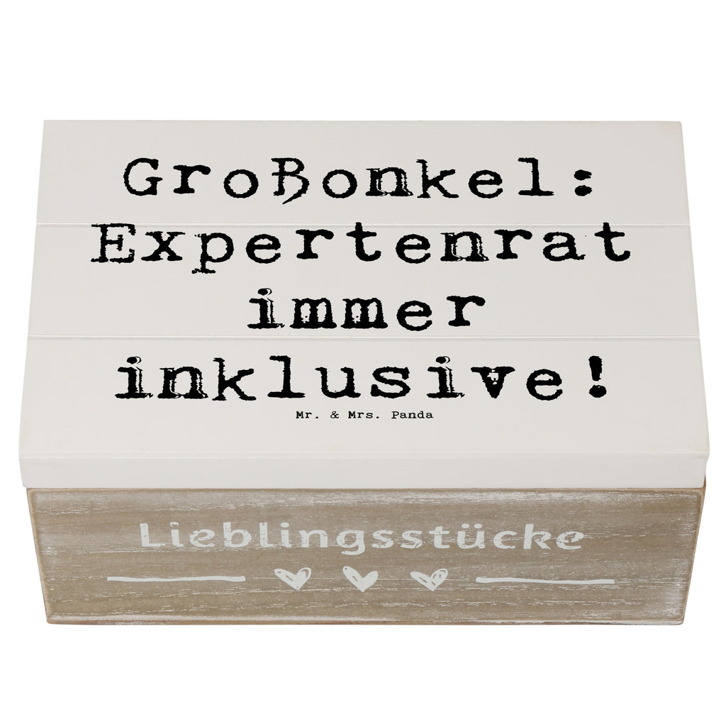 Holzkiste Spruch Großonkel Rat Holzkiste, Kiste, Schatzkiste, Truhe, Schatulle, XXL, Erinnerungsbox, Erinnerungskiste, Dekokiste, Aufbewahrungsbox, Geschenkbox, Geschenkdose, Familie, Vatertag, Muttertag, Bruder, Schwester, Mama, Papa, Oma, Opa