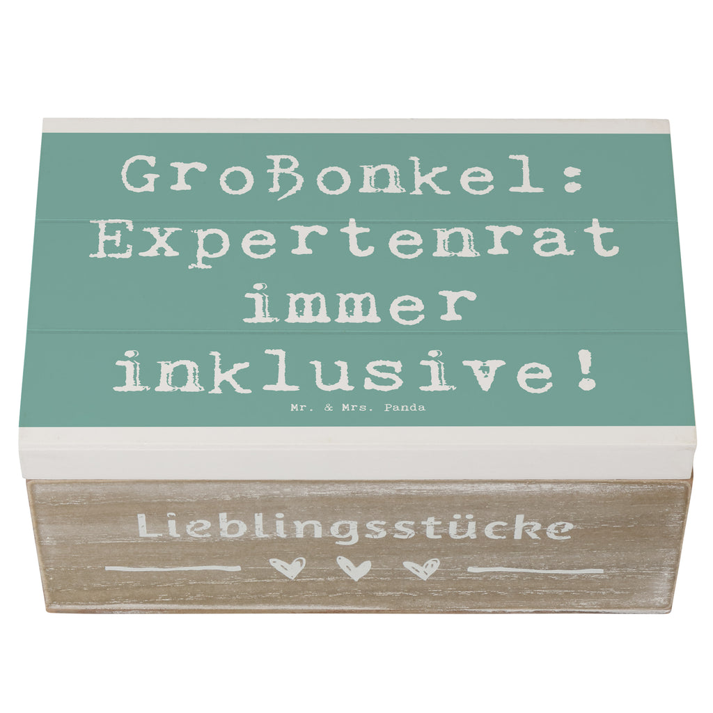 Holzkiste Spruch Großonkel Rat Holzkiste, Kiste, Schatzkiste, Truhe, Schatulle, XXL, Erinnerungsbox, Erinnerungskiste, Dekokiste, Aufbewahrungsbox, Geschenkbox, Geschenkdose, Familie, Vatertag, Muttertag, Bruder, Schwester, Mama, Papa, Oma, Opa