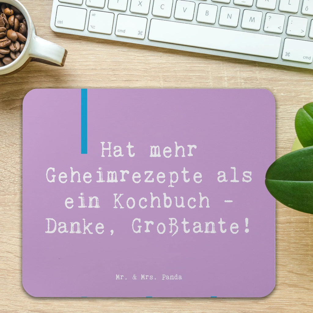 Mauspad Spruch Geheimrezepte Großtante Mousepad, Computer zubehör, Büroausstattung, PC Zubehör, Arbeitszimmer, Mauspad, Einzigartiges Mauspad, Designer Mauspad, Mausunterlage, Mauspad Büro, Familie, Vatertag, Muttertag, Bruder, Schwester, Mama, Papa, Oma, Opa