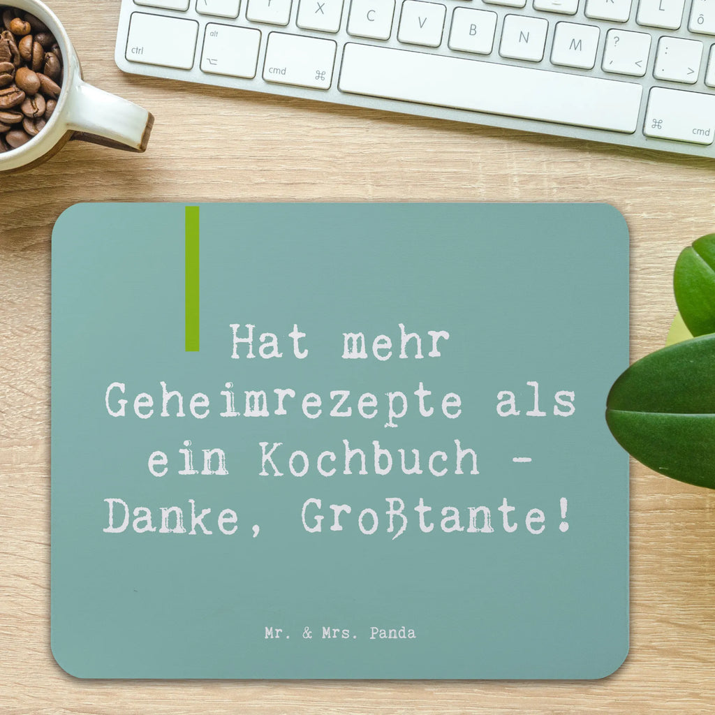 Mauspad Spruch Geheimrezepte Großtante Mousepad, Computer zubehör, Büroausstattung, PC Zubehör, Arbeitszimmer, Mauspad, Einzigartiges Mauspad, Designer Mauspad, Mausunterlage, Mauspad Büro, Familie, Vatertag, Muttertag, Bruder, Schwester, Mama, Papa, Oma, Opa