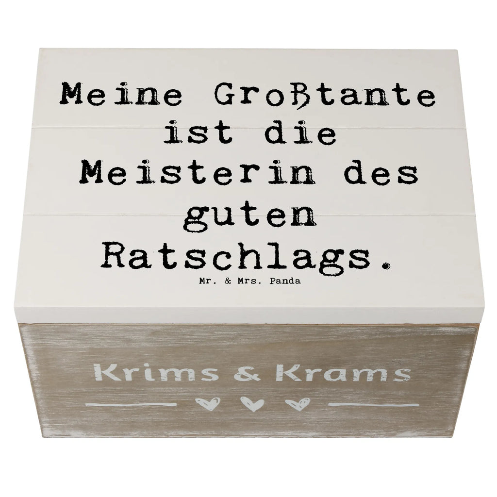 Holzkiste Spruch Großtante Ratschlag Holzkiste, Kiste, Schatzkiste, Truhe, Schatulle, XXL, Erinnerungsbox, Erinnerungskiste, Dekokiste, Aufbewahrungsbox, Geschenkbox, Geschenkdose, Familie, Vatertag, Muttertag, Bruder, Schwester, Mama, Papa, Oma, Opa