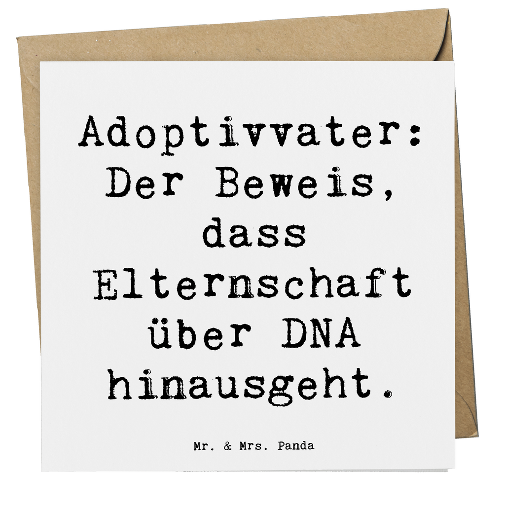 Deluxe Karte Spruch Adoptivvater Liebe Karte, Grußkarte, Klappkarte, Einladungskarte, Glückwunschkarte, Hochzeitskarte, Geburtstagskarte, Hochwertige Grußkarte, Hochwertige Klappkarte, Familie, Vatertag, Muttertag, Bruder, Schwester, Mama, Papa, Oma, Opa