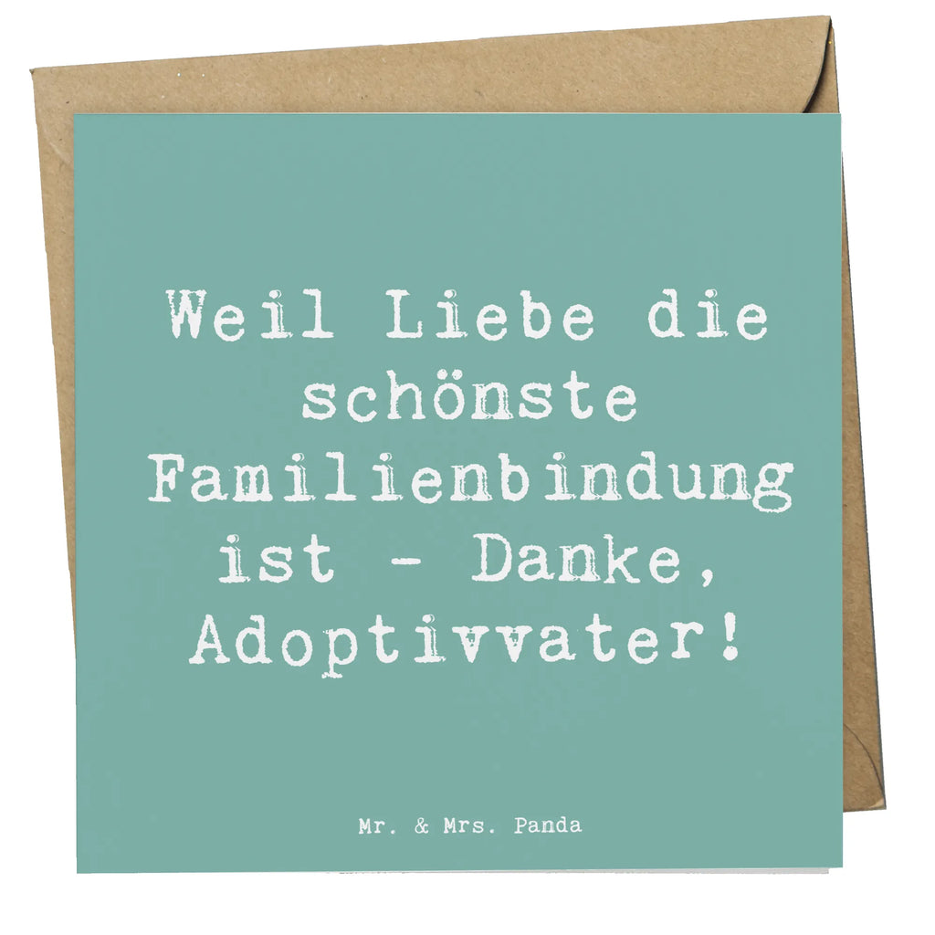 Deluxe Karte Spruch Danke Adoptivvater Karte, Grußkarte, Klappkarte, Einladungskarte, Glückwunschkarte, Hochzeitskarte, Geburtstagskarte, Hochwertige Grußkarte, Hochwertige Klappkarte, Familie, Vatertag, Muttertag, Bruder, Schwester, Mama, Papa, Oma, Opa