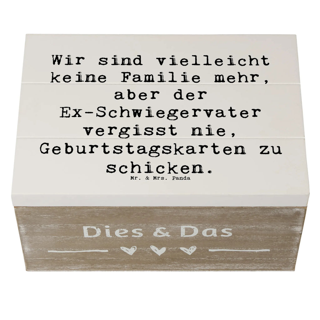 Holzkiste Spruch Ex-Schwiegervater Grüße Holzkiste, Kiste, Schatzkiste, Truhe, Schatulle, XXL, Erinnerungsbox, Erinnerungskiste, Dekokiste, Aufbewahrungsbox, Geschenkbox, Geschenkdose, Familie, Vatertag, Muttertag, Bruder, Schwester, Mama, Papa, Oma, Opa