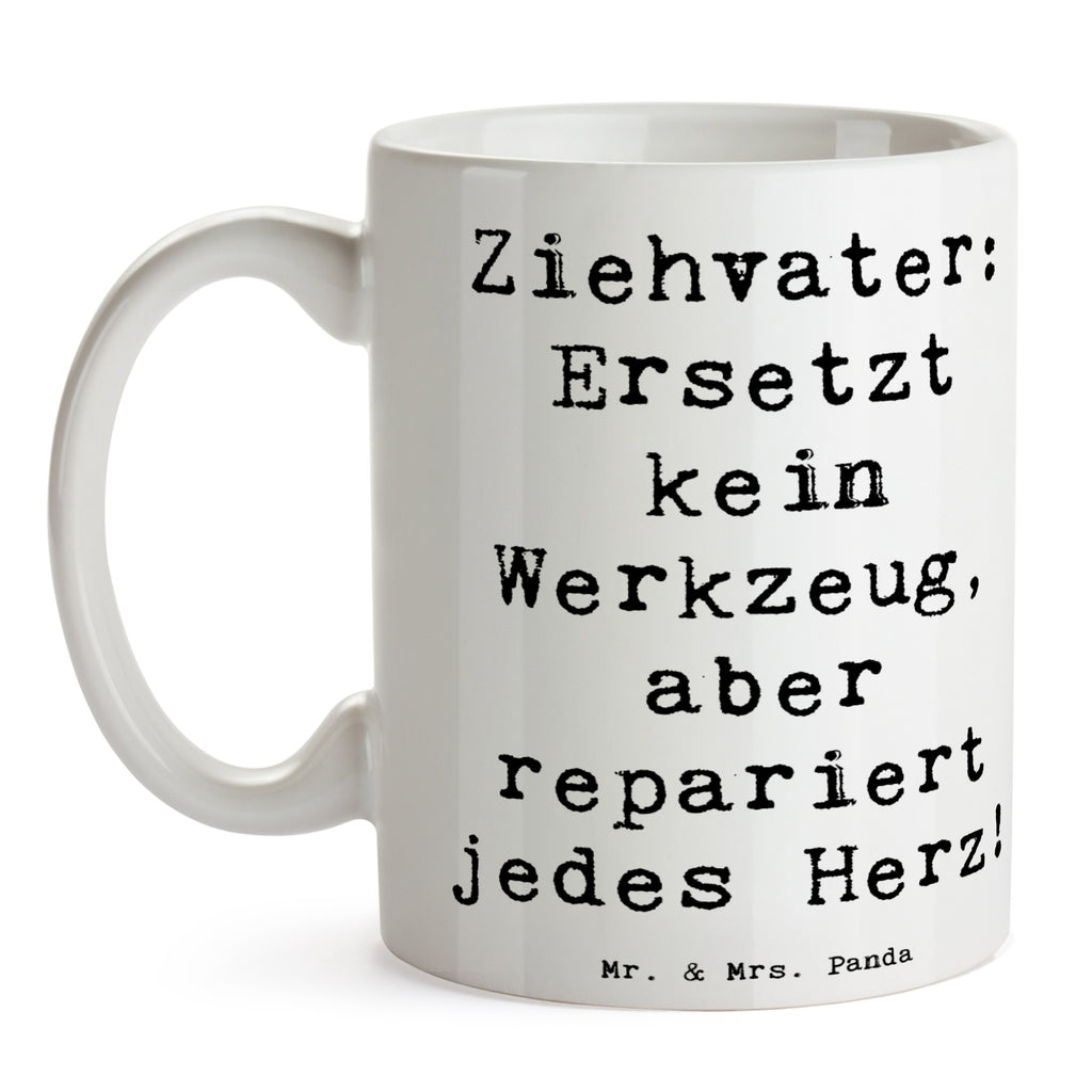 Tasse Spruch Ziehvater Herzreparatur Tasse, Kaffeetasse, Teetasse, Becher, Kaffeebecher, Teebecher, Keramiktasse, Porzellantasse, Büro Tasse, Geschenk Tasse, Tasse Sprüche, Tasse Motive, Kaffeetassen, Tasse bedrucken, Designer Tasse, Cappuccino Tassen, Schöne Teetassen, Familie, Vatertag, Muttertag, Bruder, Schwester, Mama, Papa, Oma, Opa